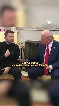Échanges extrêmement tendus entre Donald Trump et Volodymyr Zelensky à la Maison-Blanche