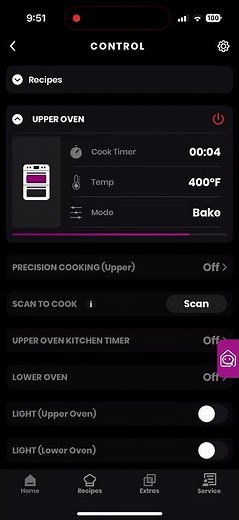 SmartHQ Smart Oven Baking a Pizza with Timer Demonstration