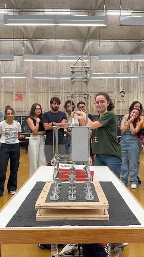 Parametric Architecture on Instagram: "Shake testing of the highest structural models by the participants of @molamodel’s workshops 🫨 #parametricarchitecture #parametricdesign #structuralmodel #structuralengineering #structuraltest"