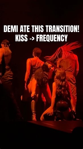 Demi Lovato ATE this Transition! #demilovato #kiss #frequency #transition #shorts #fyp #music