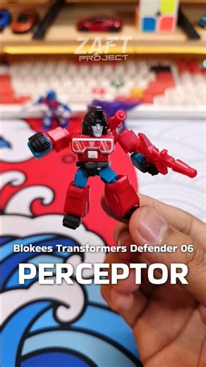 PERCEPTOR BLOKEES TRANSFORMERS GALAXY DEFENDER VERSION 06 MINI ACTION FIGURE BLINDBOX OPTIMUS PRIME