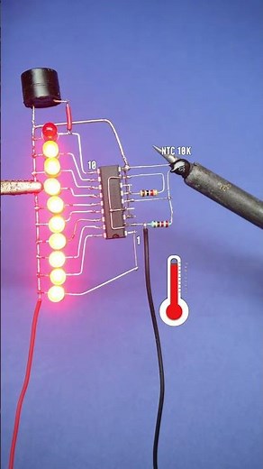 diy thermometer #scienceproject #shorts #electronics #experiment