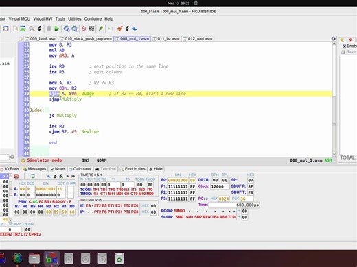 008 - MCS-51 汇编指令解读 - jc - cjne - mul