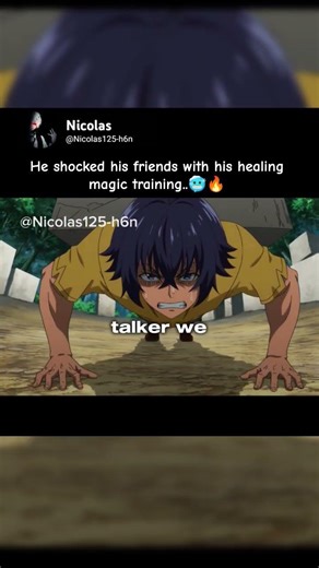 He shocked his friends with his healing magic training