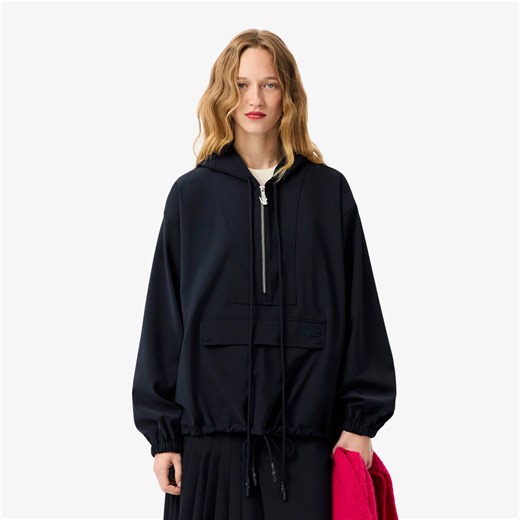 Women's Oversized Wool Blend Pullover Jacket