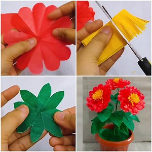 189K views · 1.4K shares | Who knew one could make such amazing flowers out of plastic bags! | MetDaan DIY | Facebook