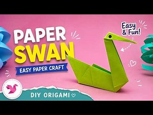 How to Make Paper Swan 🦢✨ | Easy Origami Swan Making Tutorial for Beginners