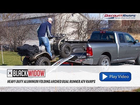 Heavy-Duty Aluminum Folding Arched Dual Runner ATV Ramps