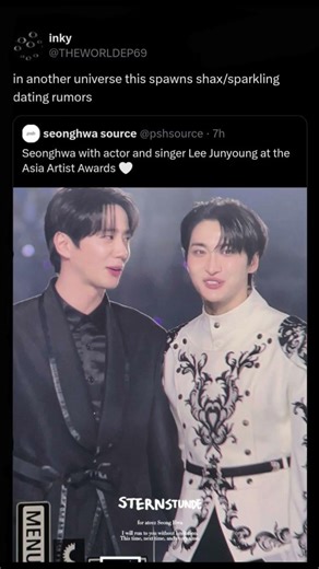 seonghwa & lee JUNYOUNG 💛 #kpopreaction #ateezedits #ateezmeme #ateeznasa #leejunyoung #geumseongje