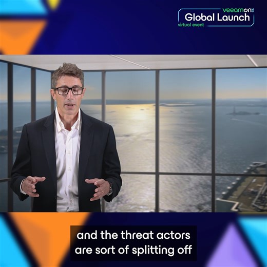 Insider threats are on the rise. 📈 Coveware by Veeam’s Bill Siegel explains how threat actors are adapting. Watch the full VeeamON Global Launch Event replay for more ransomware trends you need to know >> https://bit.ly/4pJ29jn | Veeam Software