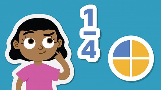 Finding a quarter of a shape - KS1 Maths - Learning with BBC Bitesize