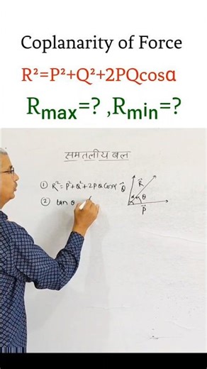 Maximum and minimum Resultant of coplanar force#shorts#ytshorts#mathstricks#CMPC