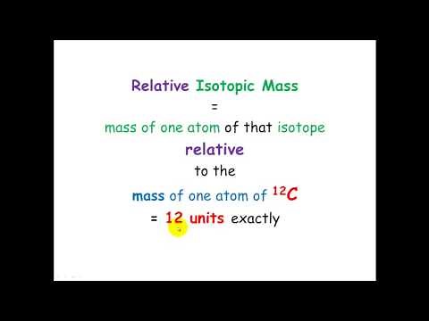 Relative Isotopic Mass