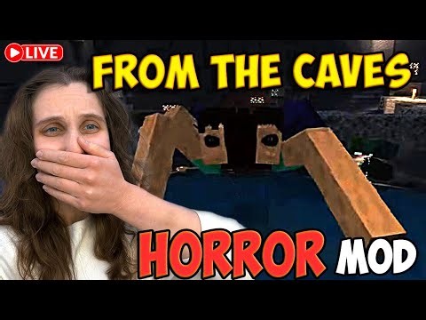Trying to Survive after FAILING⏐ A Minecraft Horror Mod (From the Caves) Livestream #4