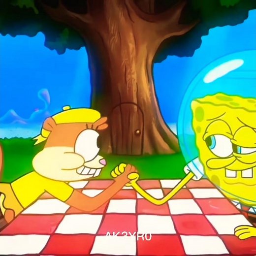 SpongeBob Arm wrestling