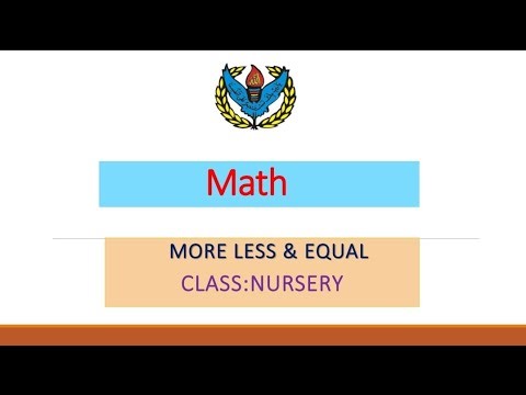 Nursery Math lecture 1