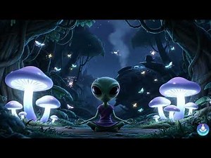 "Little Alien Meditating in the Enchanted Forest – Relaxing Cosmic & Nature Ambience"