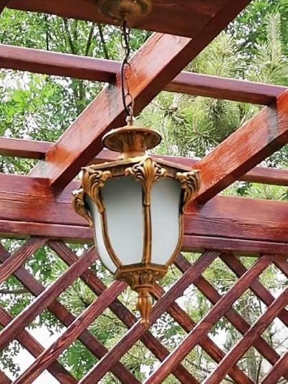 Rustic Outside Pendant Lamps Waterproof Hanging Lighting