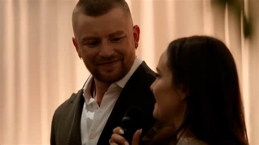 Adam Peaty holds back tears during engagement party speech