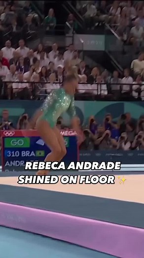 Simply stunning from Rebeca Andrade. 🇧🇷 #ParisOlympics #rebecaandrade #gymnastics #olympics 📺 E! and Peacock