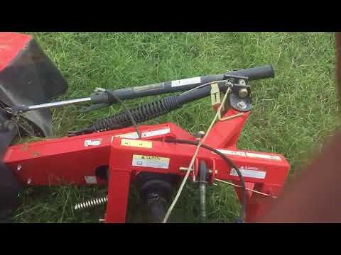 Mowing hay with Kubota DM1024 disc mower
