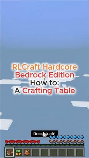 RLCraft Bedrock Survival Guide: How to Get a Crafting Table #minecraft #rlcraft #rlcraftbedrock