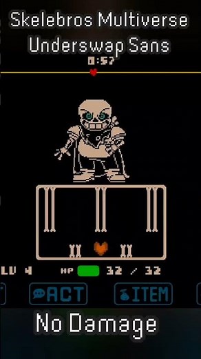 Sans Has Orange Soul Powers! #undertale #undertalefangame #sans #nodamage