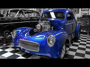 1941 Willys Coupe Hot Rod 355 V8 671 Blower Supercharger Build Project