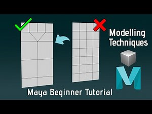 Maya Basics Part 3: Modelling Techniques for Beginner Tutorial 3/3