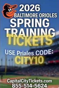 Affordable 2026 Orioles Spring Training Tickets in Sarasota #mlb #orioles #baseball