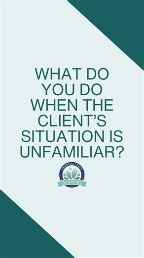 Financial Coach Academy | Financial Coach Training on Instagram: "When you listen to a coaching session, you're hearing the client's story. But as the coach, there's another layer unfolding. You're listening for patterns, tracking overwhelm, deciding what not to solve yet. You're holding the shape and flow of the session, not just the content. This models something every coach eventually runs into: What do you do when the situation is unfamiliar? When you don't know the system, the context, or a