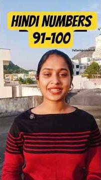 Hindi Numbers 1-100 #pallavispeakshindi #learnhindi #telugutohindi