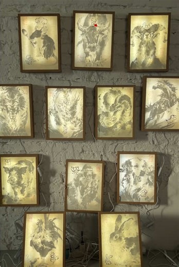 Do you know what Chinese zodiac sign corresponds to the year for your birth?#drawing #lightpainting