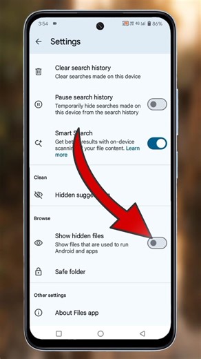 File Manager Me Show Hidden File Setting Ko On Kaise Karen #shorts​ #youtubeshorts​ #mobile​