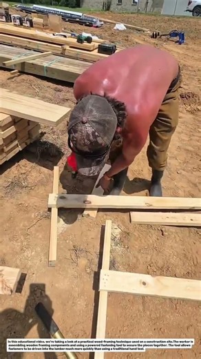 This Fast Wood Framing Technique Saves Time! 🔨⚡ | Construction Method Explained.