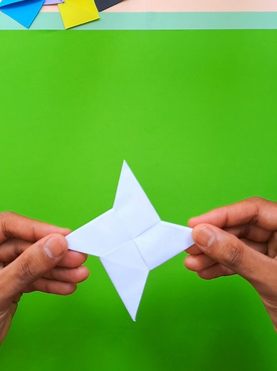 How to Make a Paper Ninja Star Boomerang