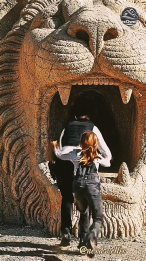​THEY FOUND US! 😱 Escaping the Secret Lion Cave Shelter 🦁 #usa #shorts