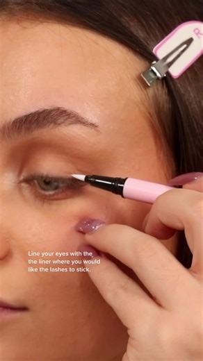 Revolution False Lash Liner Glue Application Tutorial