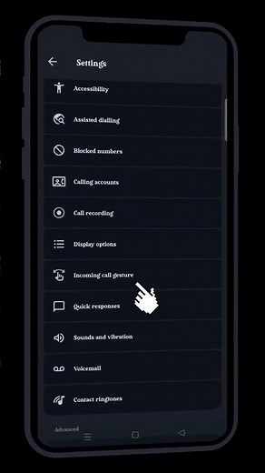 How to Change Incoming Call Gesture in Google Dialer 😯 | #googledialer | #shorts