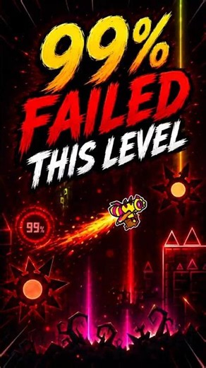 99% failed this level | Geometry Dash #geometrydash #shorts #erroryt
