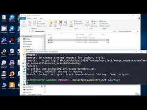 Resolve merge conflict gitlab