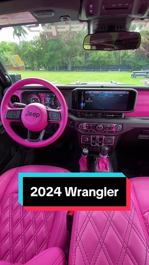 Brand new 2024 fully custom Jeep Wrangler with full pink interior #soflo #southfloridajeeps #soflocustoms #4x4 #offroad #fyp #jeeplife #jeepwrangler