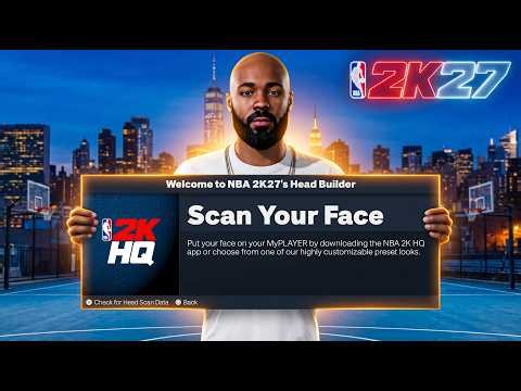 NBA 2K27 Face Creation: My Face Scan Turned Me Into Sexiest Man Alive | 2k HQ Head Builder Tutorial