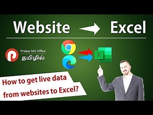 Get Data from Website to Excel using Power Query in Tamil | Prabas MS Office