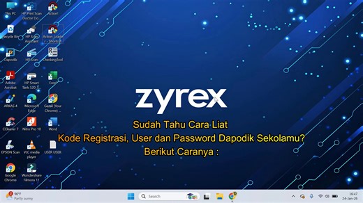 Mohamad Gazali Datuela on Instagram: "Sudah Tahu Cara Lihat Kode Registrasi, user dan password dapodikmu? ini caranya : 1. Buka Windows Explorer / Tekan pada Keyboard Win + E 2. Kemudian Klik Data C, Kemudian Program Files (x86) / Program Files 3. Selanjutnya Buka Folder Dapodik Kemudian Pilih Buka Folder webserver 4. Kemudian Buka Folder Logs, Kemudian Buka File Notepad Acces 5. Selanjutnya Search / Tekan Ctrl + F pada keyboard dan ketikan password 6. Nah ini Kode Registrasi, User dan Paswordx 