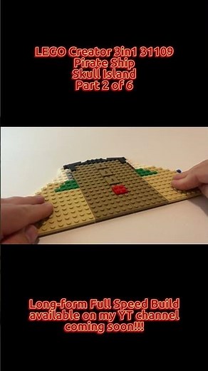 LEGO Creator 3in1 31109: Pirate Ship: Skull Island (Part 2 of 6) #lego #shorts ​⁠@LEGO