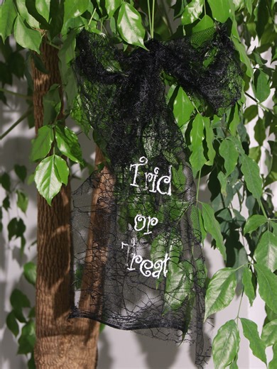 Did a little witchcraft today 🪄🖤 Stitched “trick or treat” on black lace using Richword water-soluble stabilizer — it melts away like a Halloween spell! Now the lace says it all 👀✨ #HalloweenDIY #embroidery #machineembroidery #diyembroidery #embroiderythread #embroiderysupplies #happyjapan #richwordembroidery #embroiderystabilizer #trickortreat🎃 | Richword Embroidery Expert