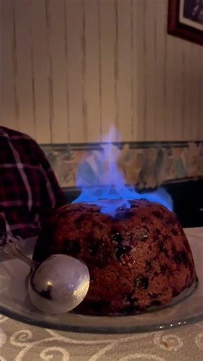 Irish Christmas Tradition 🇮🇪 #irishpudding #irishchristmas