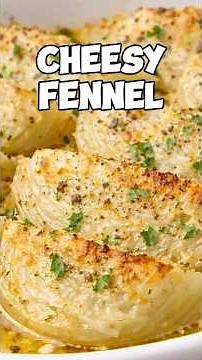 Cheesy Baked Fennel with Parmesan #fennel #parmesan #italianfood