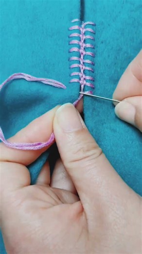 Seamless Border Embroidery Joining Technique! #shorts